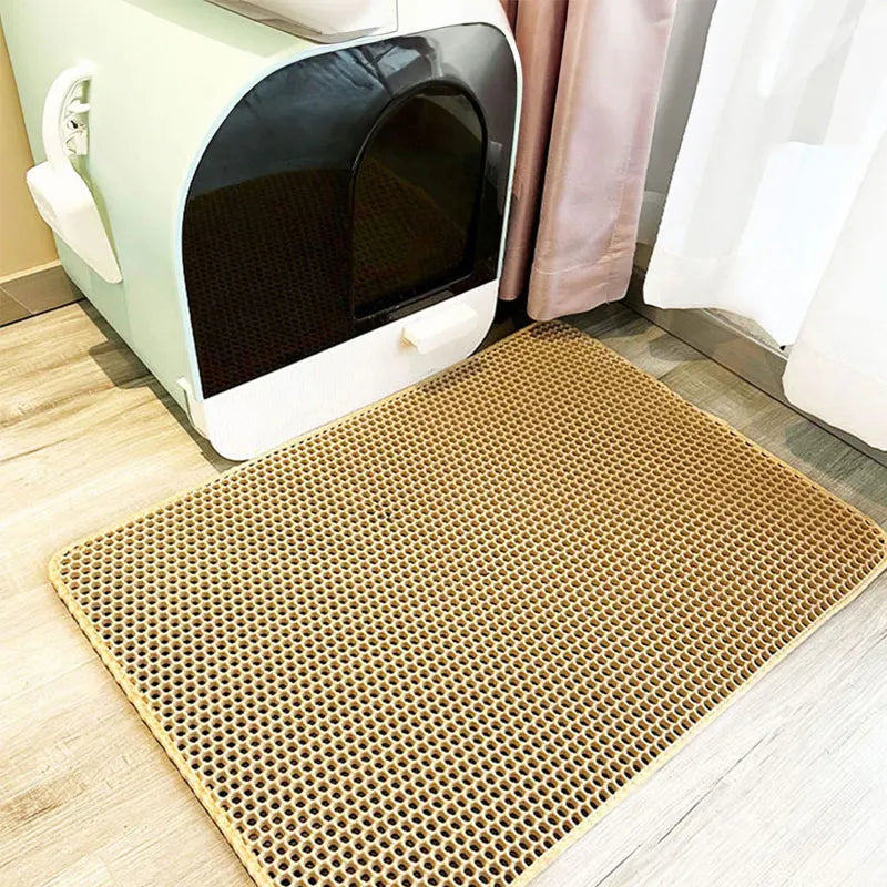 Pet Cat Litter Mat Waterproof Double Layer Cat Litter Trapping Pet